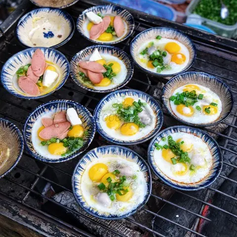Hình ảnh Trứng Cút Nướng Phô Mai(4 Chén)