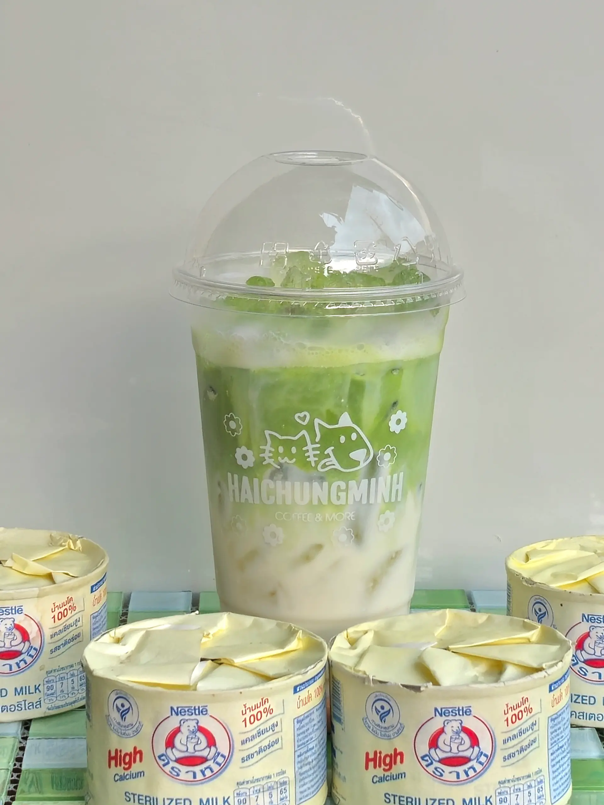 Hình ảnh Matcha Latte Sữa Gấu 
