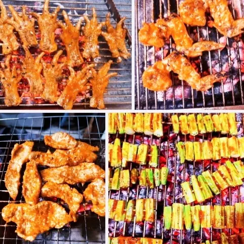 Hình ảnh COMBO TIỆC 1phần vú nướng lớn 1thịt nướng 5cặp chân 5cánh gà 3đậu bắp nướng sate