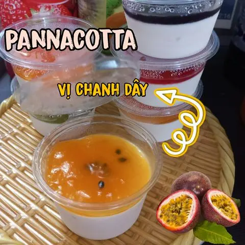 Hình ảnh Pannacotta vị Chanh dây 