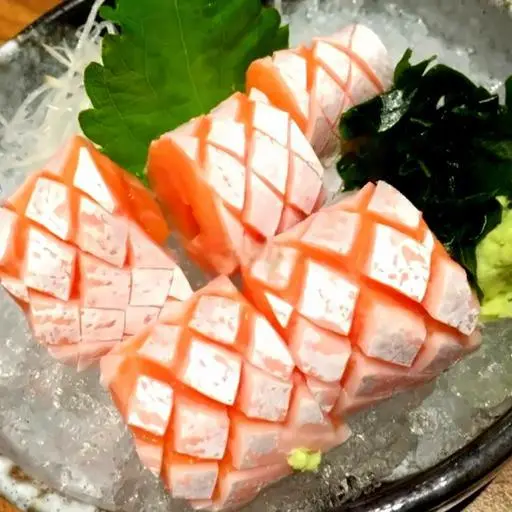 Hình ảnh Sashimi bụng cá hồi Nauy