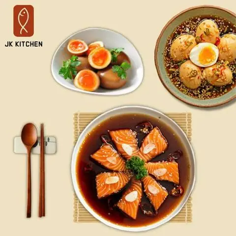 Hình ảnh Combo 06 - Cơm Cá Hồi, Trứng Lòng Đào Ngâm Tương