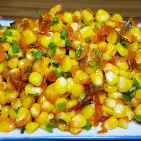 Hình ảnh Bắp xào bơ tỏi phần nhỏ