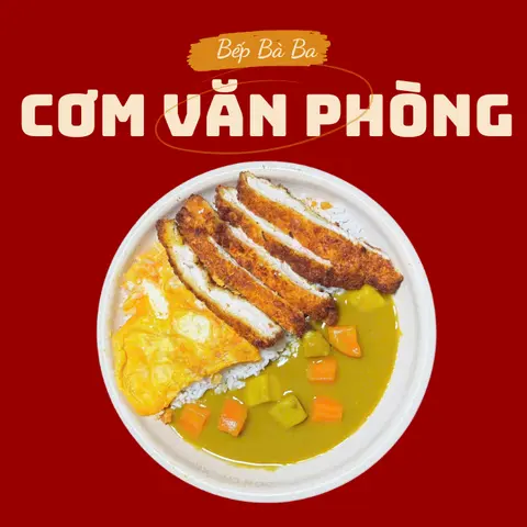 Hình ảnh Cơm cà ri ức gà chiên xù - trứng omelet phô mai