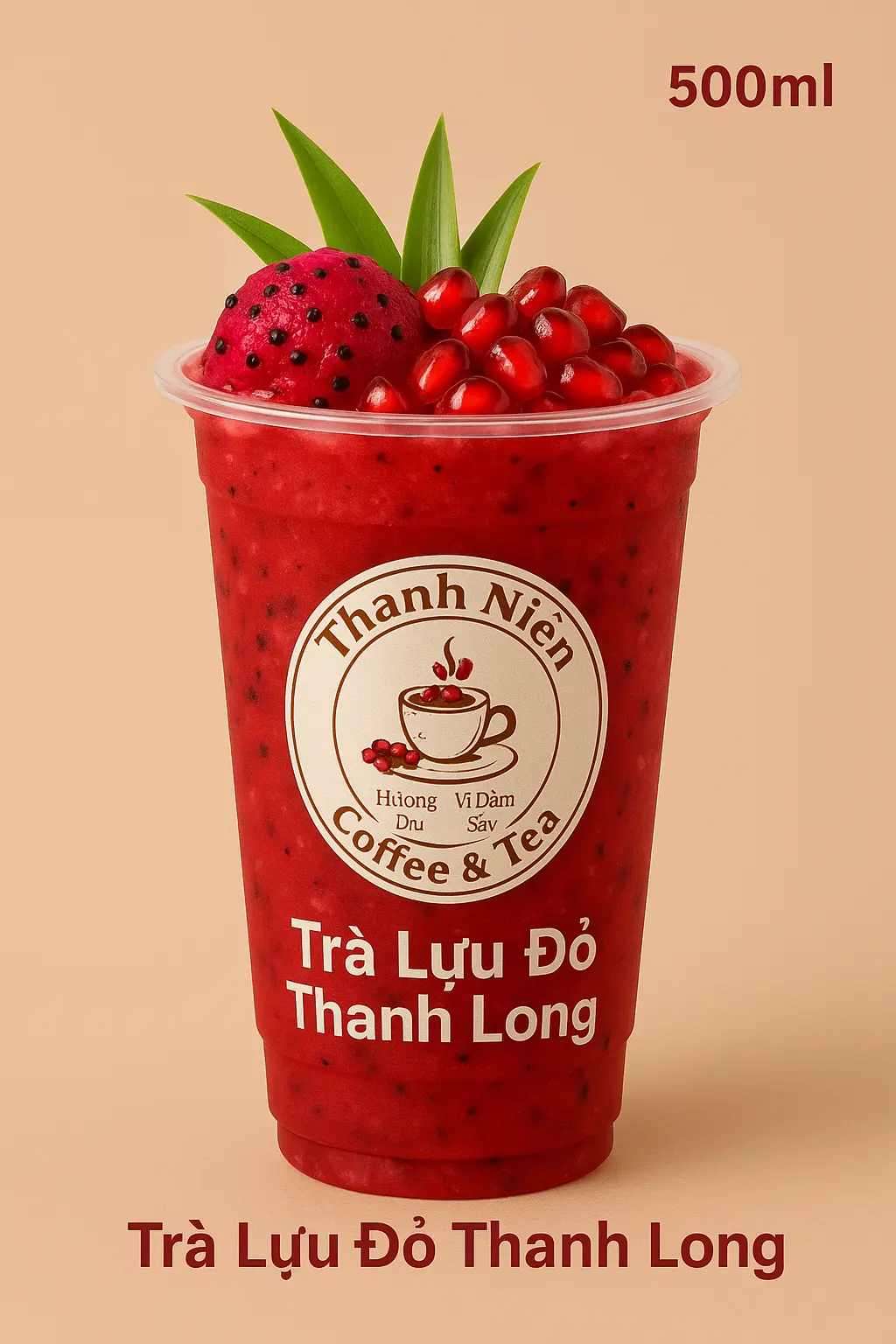 Hình ảnh Trà lựu đỏ thanh long