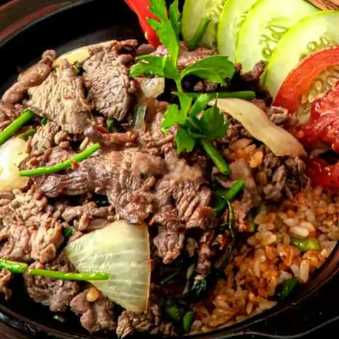 Hình ảnh Cơm rang giòn bò xào