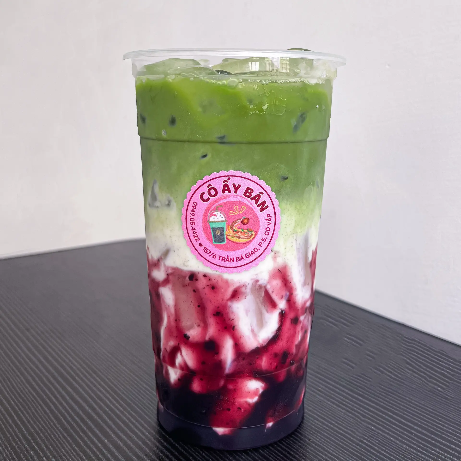 Hình ảnh Matcha Latte Việt Quất 