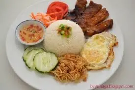 Hình ảnh CƠM TẤM SƯỜN BÌ ỐP LA 