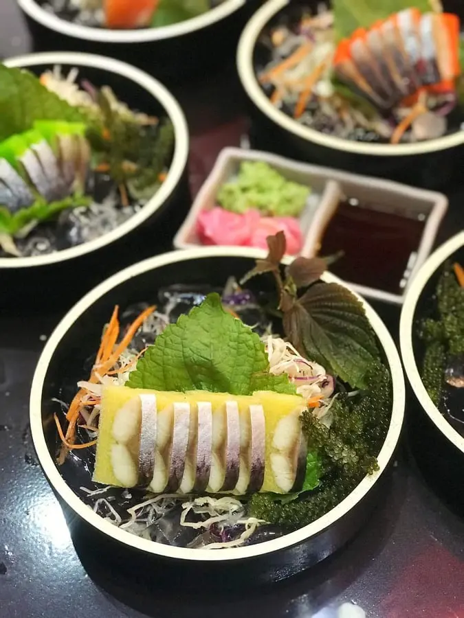 Hình ảnh Sashimi Cá ép trứng 