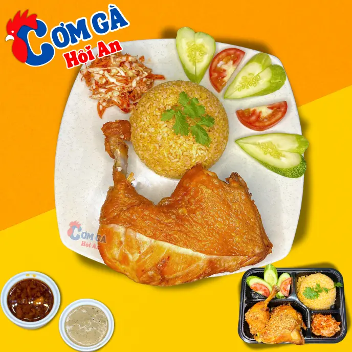 Hình ảnh Cơm gà tiềm xối mỡ - góc tư vừa