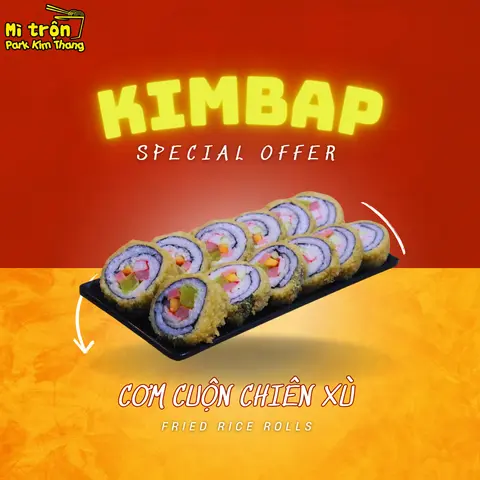 Hình ảnh Kimbap - Cơm cuộn Hàn Quốc chiên xù