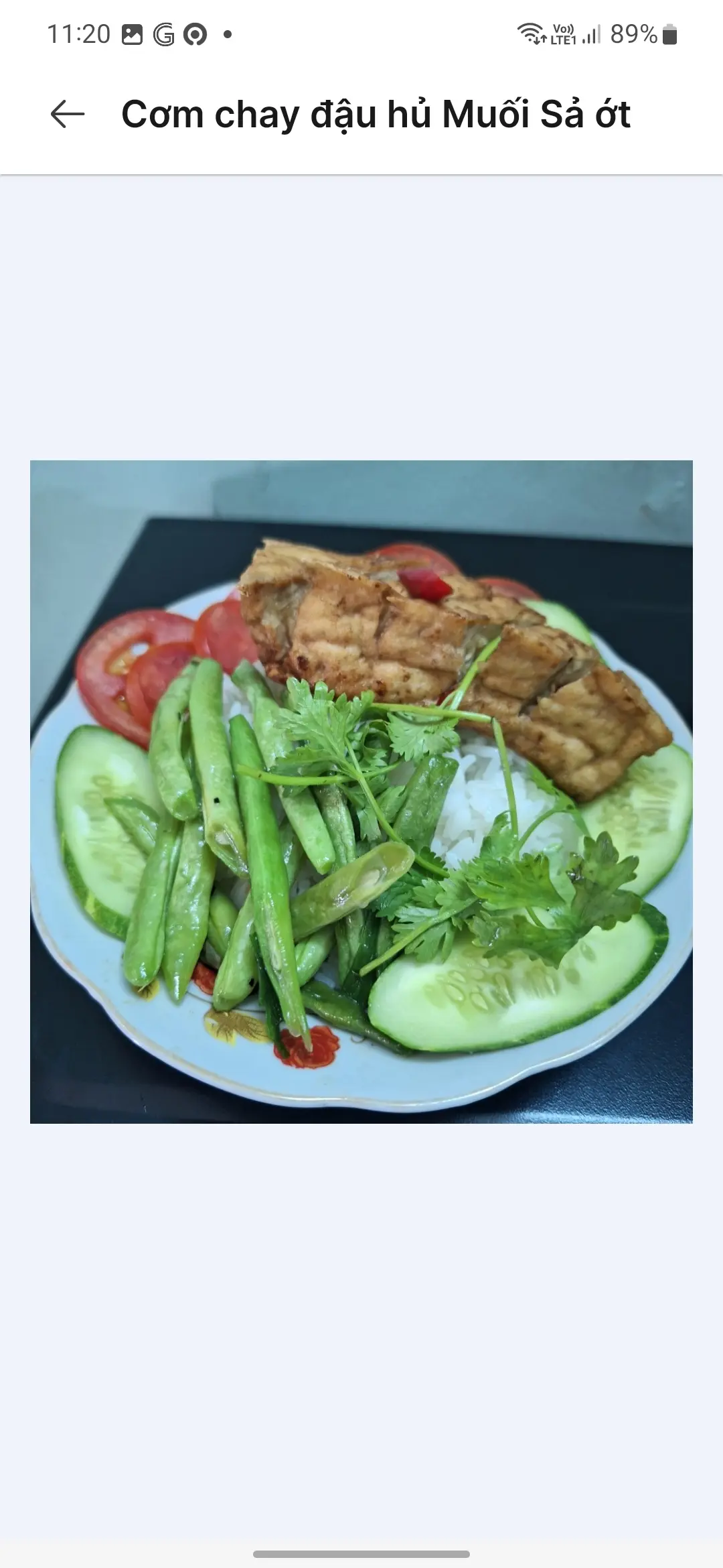 Hình ảnh Cơm  Đậu hủ Muối Sả ớt 