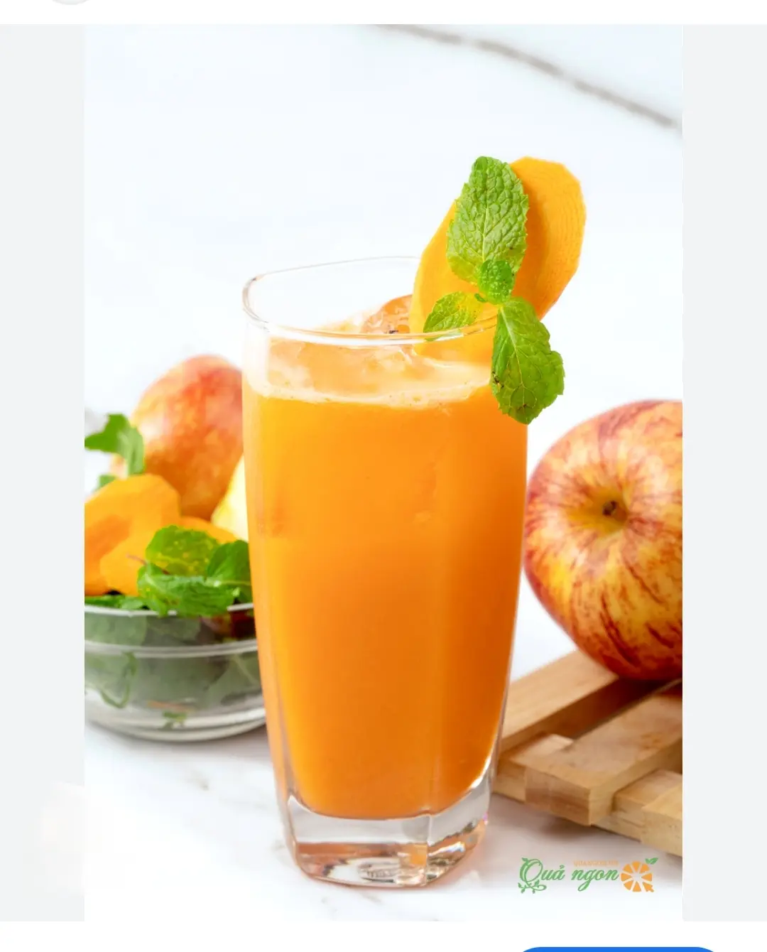 Hình ảnh Ép táo mix cà rốt ly 700ml