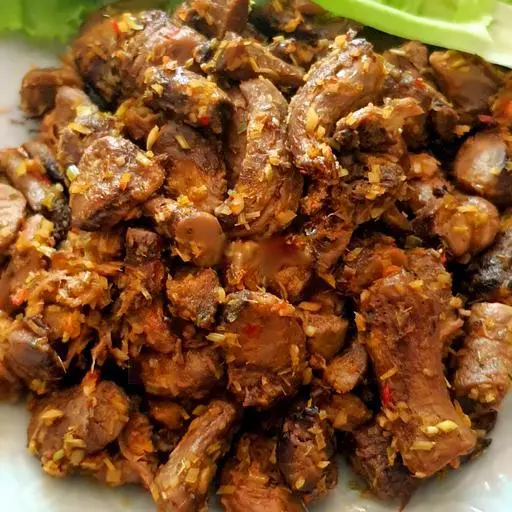 Hình ảnh Thịt Dê Chay - Chân Nấm Xào Xả Ớt