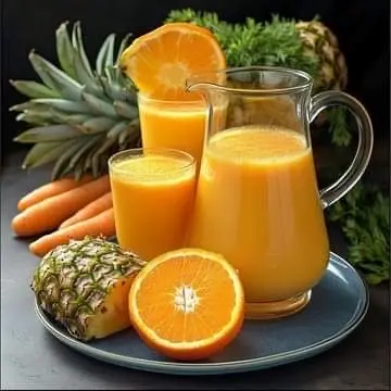 Hình ảnh Nước Ép Mix Thơm Cà Rốt