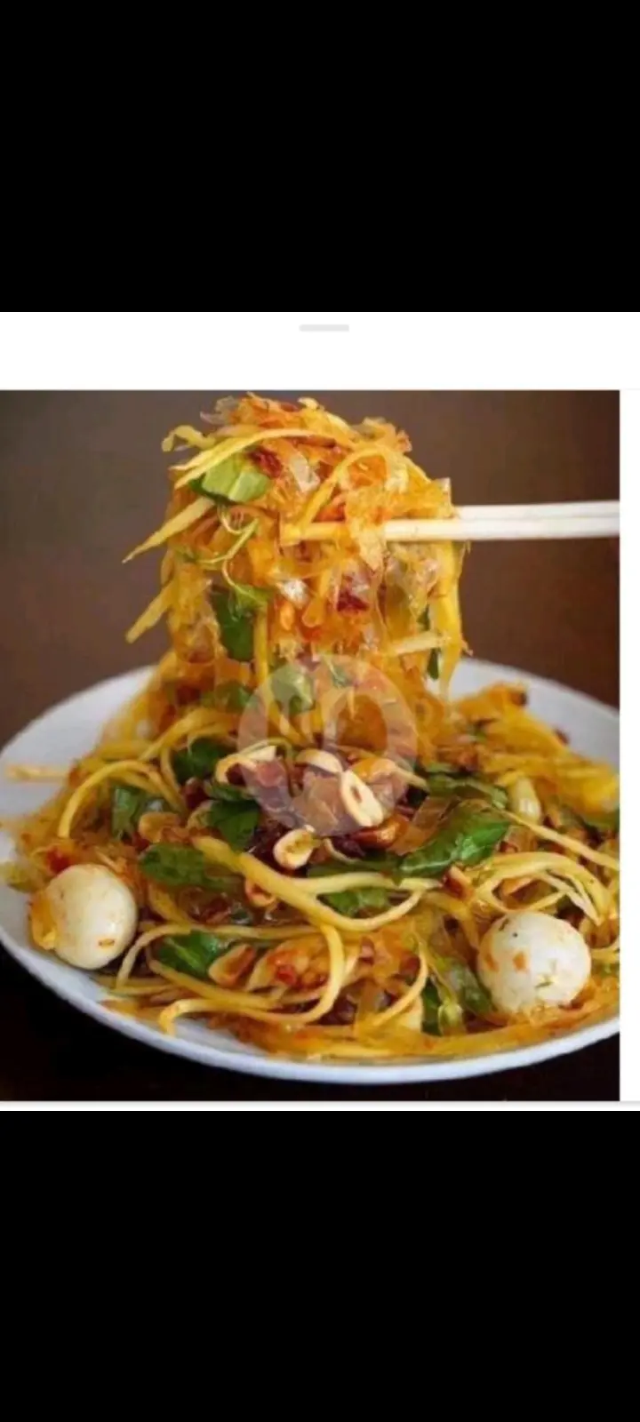 Hình ảnh Bánh tráng dẻo trộn đầy đủ (bánh tráng phơi sương)