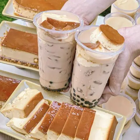 Hình ảnh Trà Sữa Bánh Flan