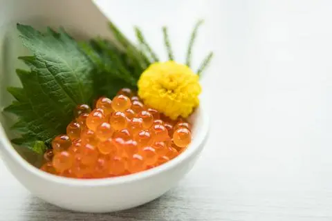 Hình ảnh Trứng cá hồi sashimi - Ikura -SM11