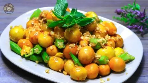 Hình ảnh Trứng Gà Non xào sa tế