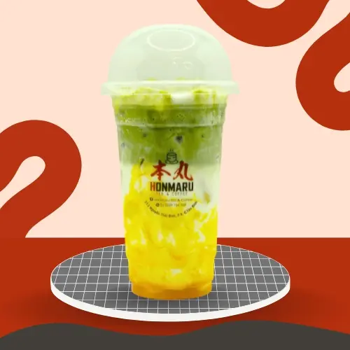 Hình ảnh Matcha latte xoài Nhật