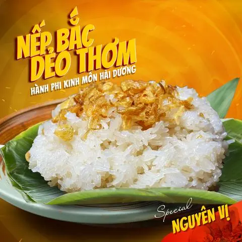 Hình ảnh Xôi Nếp Điện Biên kèm Hành Phi (Xôi Trắng Thêm)