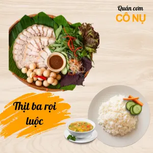 Hình ảnh Cơm thịt ba rọi luộc