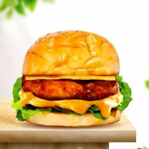 Hình ảnh Hamburger gà nướng