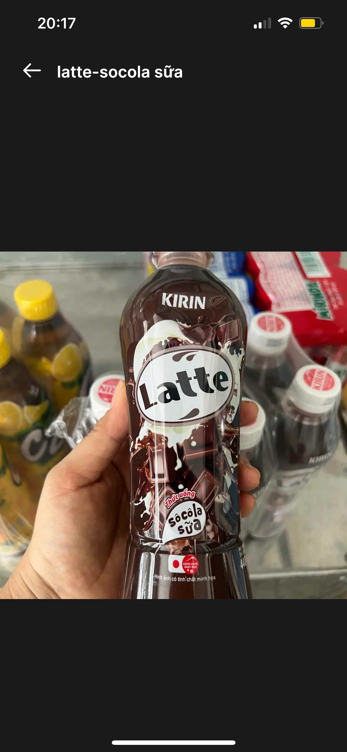 Hình ảnh latte socola sữa
