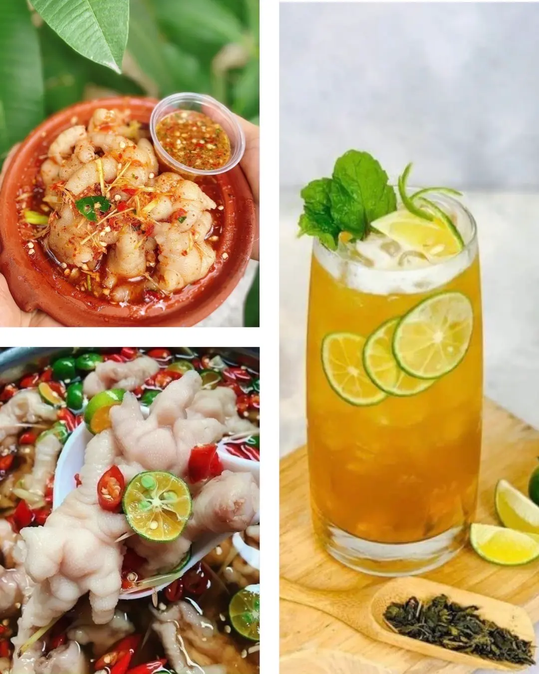 Hình ảnh [Combo Hot] Chân gà sốt thái vừa + Xả tắc vừa+ Tặng trà Chanh