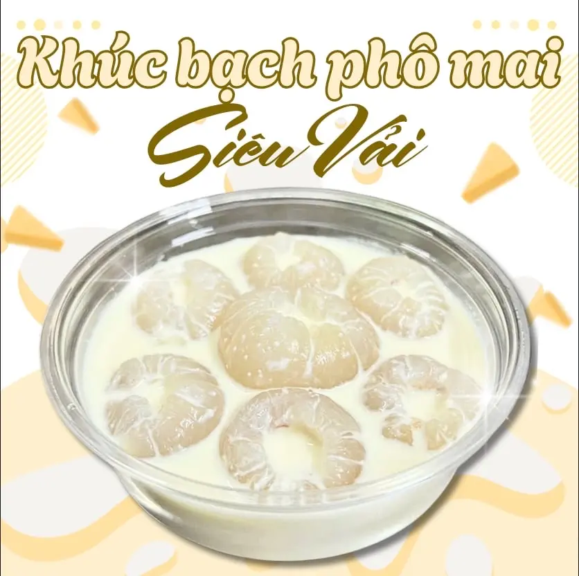 Hình ảnh Khúc Bạch Vải Tươi Phô Mai