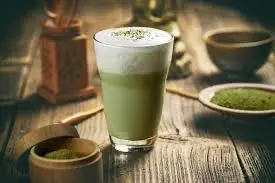 Hình ảnh Matcha latte kem béo siêu ngon