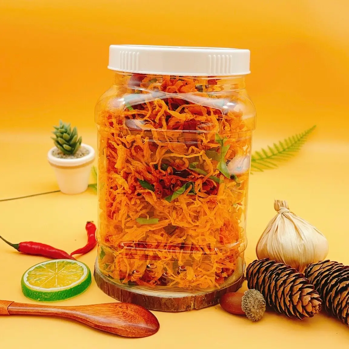 Hình ảnh Khô Gà Lá Chanh 500GR