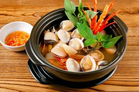 Hình ảnh nghêu hấp thái 