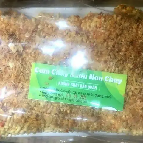 Hình ảnh Cơm cháy nhà làm sườn non cháy tỏi chay  sét 2 miếng to