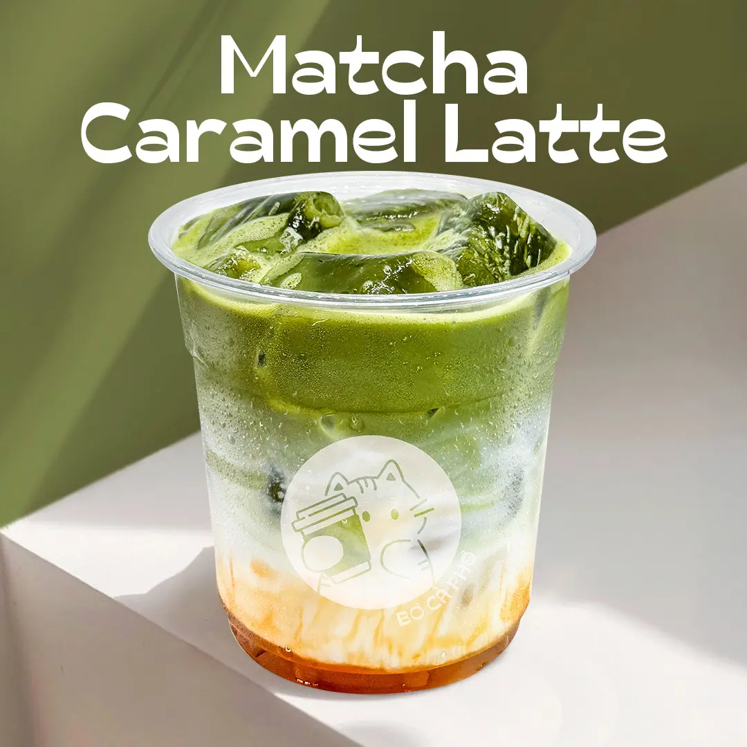 Hình ảnh Matcha caramel latte