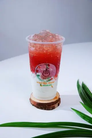 Hình ảnh Yogurt Trân Châu Lắc Lạc Thần Hoa- Topping Trân Châu Trắng, Hạt Chia, Bông Lạc Thần 