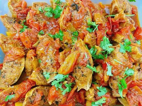 Hình ảnh Đậu hũ dồn chay