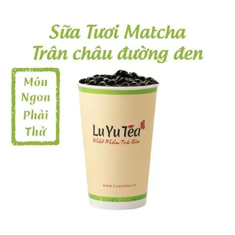 Hình ảnh Sữa Tươi Matcha Trân Châu Đường Đen