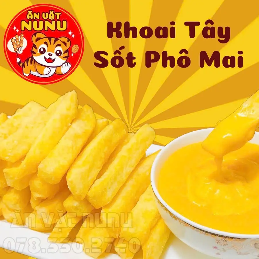 Hình ảnh Khoai Tây Chiên Sốt Phô Mai (Sốt)