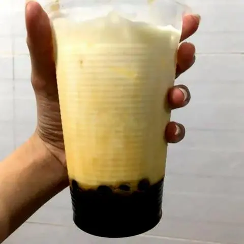 Hình ảnh Sữa tươi đường đen phô mai tươi