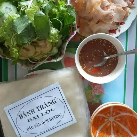 Hình ảnh bánh tráng gạo cuốn 