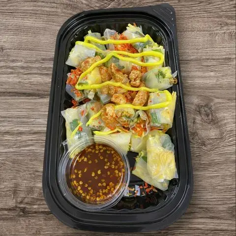 Hình ảnh Bánh Tráng Cuộn Trộn Tóp Mỡ