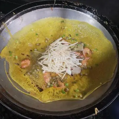 Hình ảnh Bánh xèo củ hủ dừa Tôm Thịt (Pancakes with coconut with shrimp and meat)