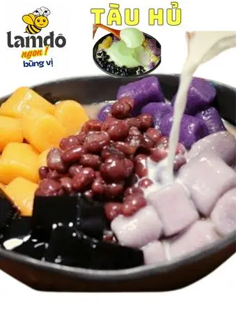 Hình ảnh Tàu hủ khoai dẻo đậu đỏ (1 trong 3 vị sốt)