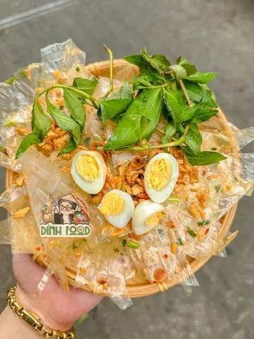 Hình ảnh Bánh tráng mỡ hành sate