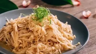 Hình ảnh Nấm Kim Châm Xào Tỏi