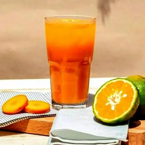 Hình ảnh Nước ép cam + cà rốt