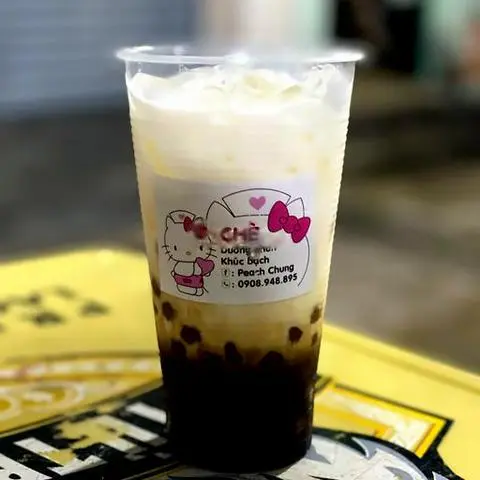Hình ảnh Sữa tươi đường đen bánh flan