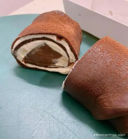 Hình ảnh crepe pudding chocolate