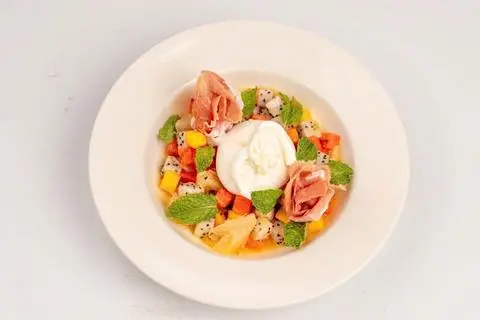 Hình ảnh Burrata - exotic fruit symphony salad